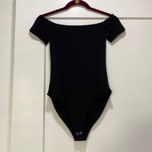 Black off the Shoulder Bodysuit